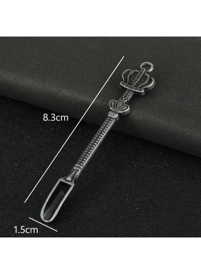 Crown Design Mini Spoon - Multipurpose Metal Scoop for Herbs & Spices - Image 2